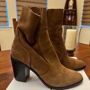 Dolce Vita brown suede Samie Bootie, size 10 (like new!)